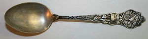 Vintage P & B Illinois w/Eagle Handle Sterling Silver 5 1/4" Souvenir Spoon - Picture 1 of 4