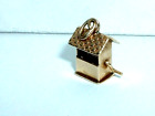 VINTAGE 14k YELLOW GOLD 3D GOOD LUCK WISHING WELL CHARM