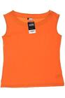 Qiero Top Damen Trägertop Tanktop Unterhemd Gr. EU 38 Baumwolle Orange #f0trro6