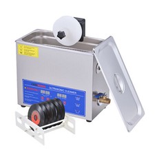CREWORKS 6L Ultrasonic Vinyl Record Cleaner with Drying Rack Heater and Timer