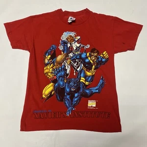 Vintage 1995 X-Men Xavier’s Institute Shirt Youth Big Kids Single Stitch Marvel - Picture 1 of 15