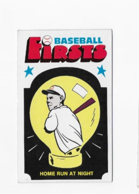 1976 Fleer Cloth Patches - Laughlin Baseball Firsts Babe Herman #26 - Image 1 of 2