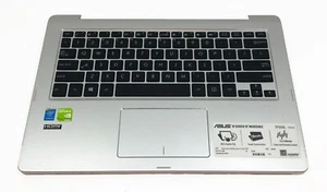 Teclado táctil Asus TP300L genuino 13,3" gris reposamanos EE. UU. 13NB05Y1AM0221 - Imagen 1 de 3
