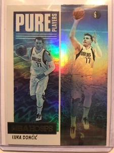 Pack to Plastic 2021-22 Panini NBA Hoops Pure Players HOLO #9 Luka Doncic - Picture 1 of 2