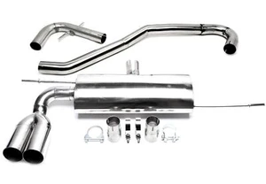 TA Technix Edelstahl Rennsportanlage 2x76mm für Audi A3 VW Golf V, Golf Plus - Imagen 1 de 1