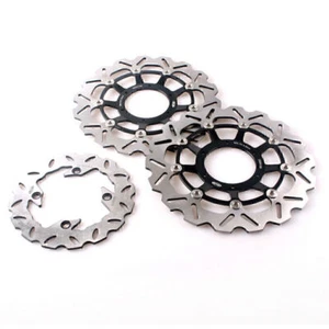 Front Rear Brake Disc Rotors Set for Honda CBR600RR 2003-15 CBR1000RR 2004-2005 - Picture 1 of 12