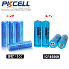 4/8/12x AA 14500 3.7V Li-ion & 3.2V AA LiFePO4 Rechargeable Batteries
