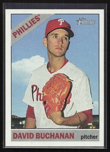 2015 Topps Heritage #506 David Buchanan     Philadelphia Phillies Card