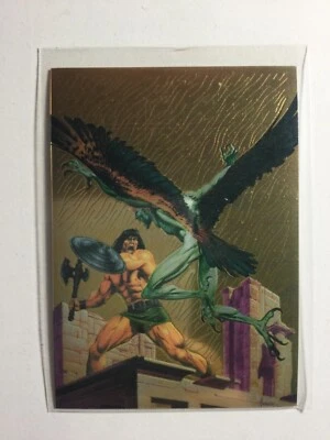 1993 HASBRO CONAN COLLECTORS NM/MT CHROME PROMO CARD - Image 1 of 2