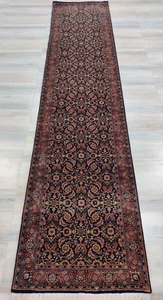 Vintage Hand Knotted Runner Rugs 3 x 12 Oriental 100% Wool Traditional Carpets - Picture 1 of 23