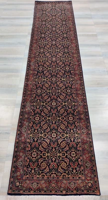 Alfombras de corredor vintage anudadas a mano 3 x 12 alfombras orientales 100 % lana tradicionales Foto 1 de 4