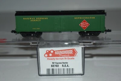 Frigorífico N Roundhouse 82702 Railway Express Agency 50' puerta única 1840 C18091 Foto 1 de 2