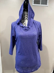 Nuova con etichette / $60 ~ Felpa con cappuccio Columbia Whispering Wind / Wmns grande - Foto 1 di 3