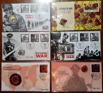 Anzac War Collection Of PNC/MC  SET OF 6 INCLUDS, BROTHERS IN ARMS🤩. - image 1 of 4