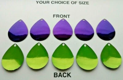 FISHGRUB 10 sz #00 thru 8 colorado smooth CANDY PURPLE /green SPINNER BLADES worm harness