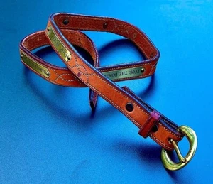 Edgewood Trenseworks | Ledergürtel | braun mit Metallschmuck berühmte Person - Bild 1 von 24