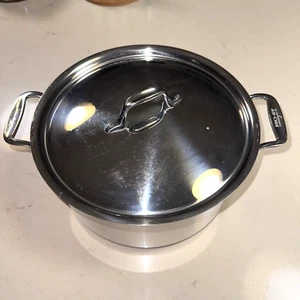All-Clad 8 Quart 11'' diameter Stock Pot Soup Pot with Lid Vintage - Picture 1 of 10