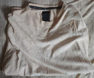 Enyce Men's XL Cream Beige Printed T-Shirt VTG - Picture 1 of 7