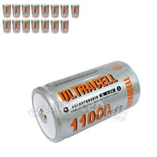 15 pcs D Size 1.2V Volt 11000mAh Ni-MH Rechargeable Battery Cell Ultracell