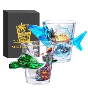Novel 50 ml Ocean Series vasos de chupito cóctel licores taza perfecta para bar en casa - Imagen 1 de 14