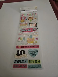 NUOVI Recollections - GINNASTICA con Adesivi Chipboard Medaglia e Punteggio, 23 Pezzi - Foto 1 di 1
