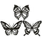  3 Pcs Dekorationen Für Zaun 3D-Schmetterlings-Wanddekoration Wandbehang Hohl