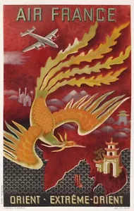 LUCIEN BOUCHER AIR FRANCE ORIENT - EXTREME ORIENT (EAST - FAR EAST) 1949 - Picture 1 of 1