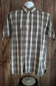 Camicia uomo Timber Creek By Wrangler M con bottoni, marrone/bianco a quadri. C-4 - Foto 1 di 6