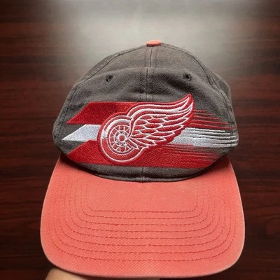 De colección Años 90 Detroit Red Wings Snapback Sombrero Twins Enterprises NHL Bordado  Foto 1 de 2