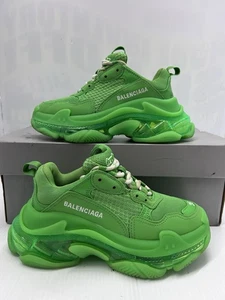 Balenciaga Triple S Green Women’s Sneaker US Size 5 - Picture 1 of 10