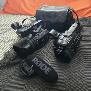 JVC GY-HM200U 4K Professional Camcorders (2) -2800 Retail + RODE VideoMic Pro! - Picture 1 of 9