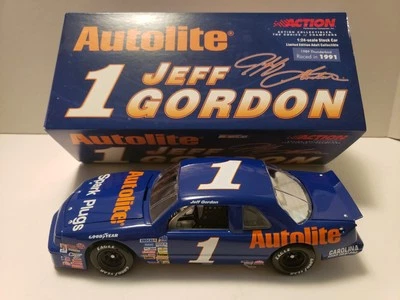 Jeff Gordon 1989 Autolite Nascar 1/24 Diecast Club Car Bank Ford Thunderbird #1 Foto 1 de 4