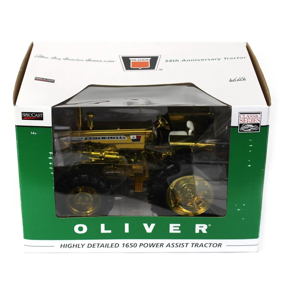 Gold Plated CHASE ~ 1/16 Oliver 4-78 Industrial Diesel Mighty Tow Cust-1562 - Image 1 of 1