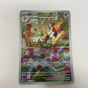 POKEMON TCG KIRLIA 212/198 HOLO ILUSTRACIÓN RARO CASI NUEVO BASE VIOLETA ESCARLATA - Imagen 1 de 8