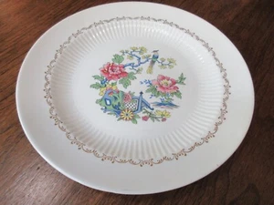 PLATO DE CENA DE COLECCIÓN SEBRING ""ÁRBOL INDIO"" DECORADO EN ORO 22K, HECHO EN UNIÓN 10" D. EE. EE. UU. - Imagen 1 de 9