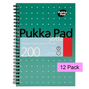 12x Pukka Pad Metallic A5 Jotta Ruled Lined Wirebound 200 Page Notebook (JM021) - Picture 1 of 5