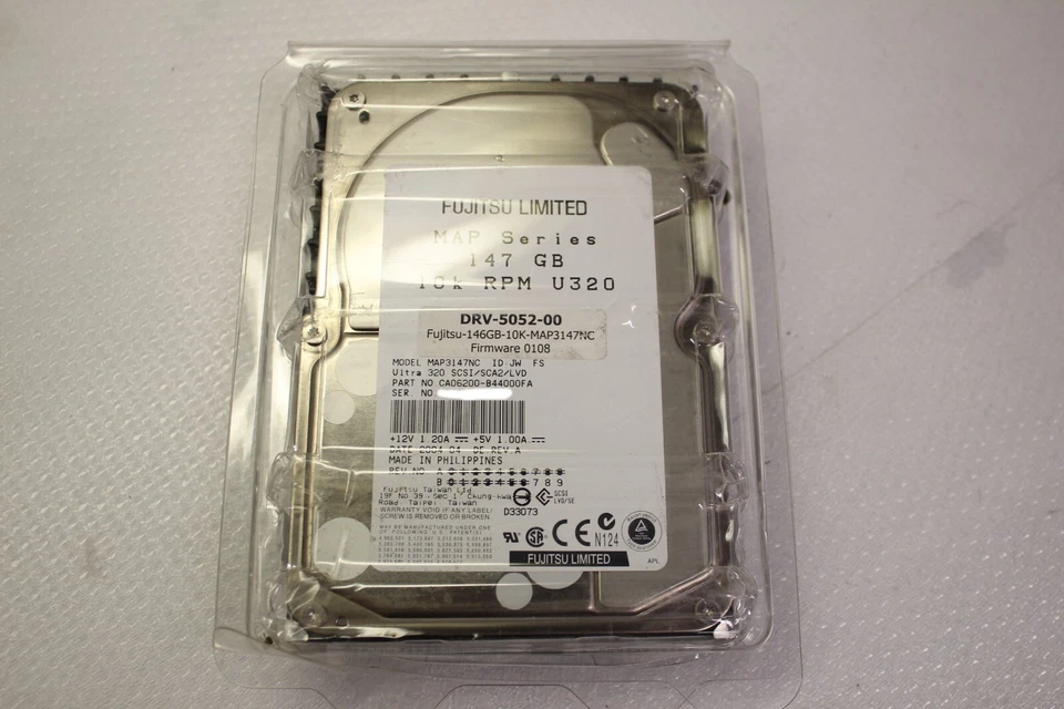 Fujitsu MAP Series MAP3147NC 147GB 10000Rpm SCSI 80pin 3,5'' Hard Drive - Image 1 of 4
