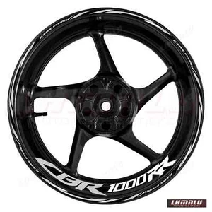 For HONDA CBR1000RR Motorcycle Waterproof Decal Wheel Reflective RIM Stickers - Foto 1 di 24
