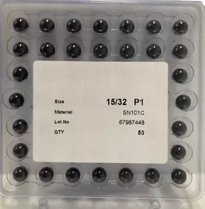 Silicon Nitride Bearings Balls, 15/32 SN101C, High Performance, PACK OF 50 - Picture 1 of 3