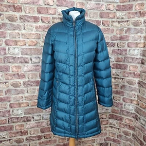 Max Mara Wattierter Mantel Damen 10 Daunen Gefüllt Knielang Grün Schimmer - Bild 1 von 13