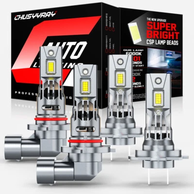 Combo faros LED de haz alto bajo 6000 k blanco EE. UU. para Lexus ES300 1997-2004 Foto 1 de 4