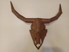 Metal LonghornSkull(15 In. Skull With 26 In. Horns)Good Size &amp; Detail,man Cave.