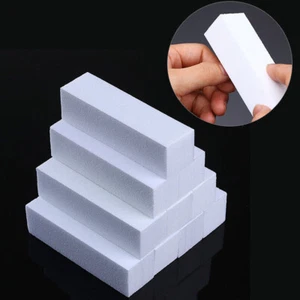 10Pcs White Nail Art Buffers Grinding Tools Polish Blocking File Manicure Kits - Picture 1 of 6