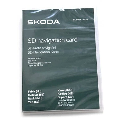 Original Skoda SD-Karte 32 GB Navigationssystem MIB2 Amundsen 5L0051236DF - Bild 1 von 2
