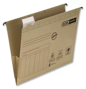 25 x Elba Hängetasche vertic Ultimate A4 braun Hängeregister Hänge Tasche - Bild 1 von 1