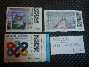RFA 2023, Low Bros, Leuschnerplatz, Frieden, Michel 3758, 3760, 3765, o - Imagen 1 de 1