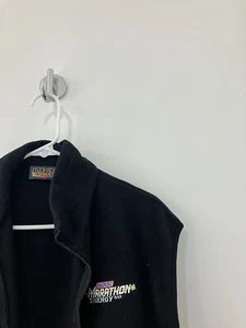 Snickers Bar Marathon Energy black fleece vest jacket men's adult Large NWT - Picture 1 of 3
