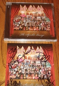 DEF LEPPARD ~ SONGS FROM THE SPARKLE LOUNGE AUTOGRAPHED BOOKLET ~ WITH SEALED CD - Picture 1 of 7