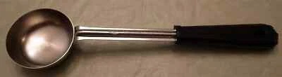 Vollrath Stainless Spoodle Black Grip 'n Serv Handle 2 oz Commercial Grade USA - Image 1 of 3
