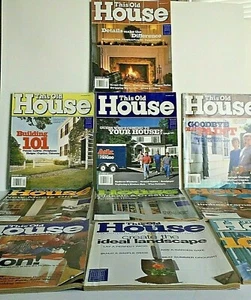 Lot of 10 THIS OLD HOUSE Magazines-Year 2002 PRE OWNED - Picture 1 of 9